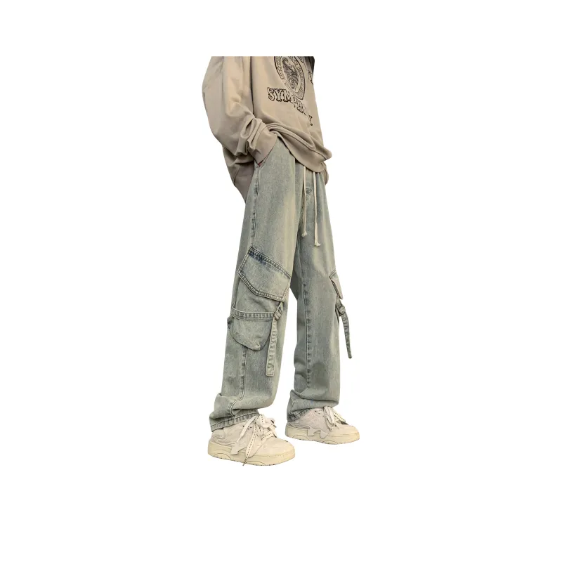 DAREASY Jeans Unisex Washed Blue-17