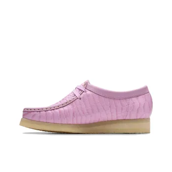 Clarks Originals WALLABEE Casual Single Shoes Women's Light Purple