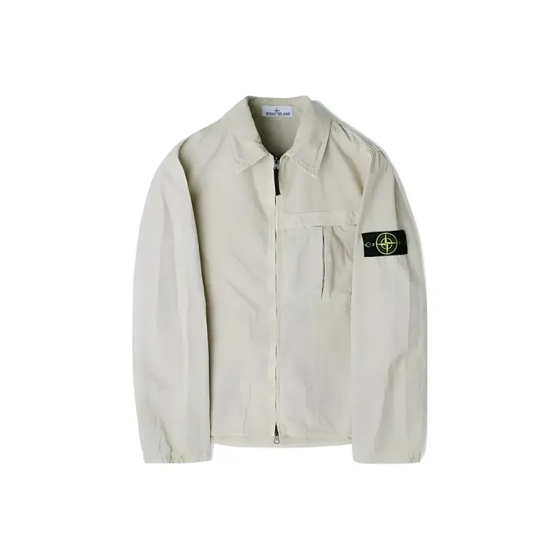 STONE ISLAND Organic Cotton Shirt Jacket-0