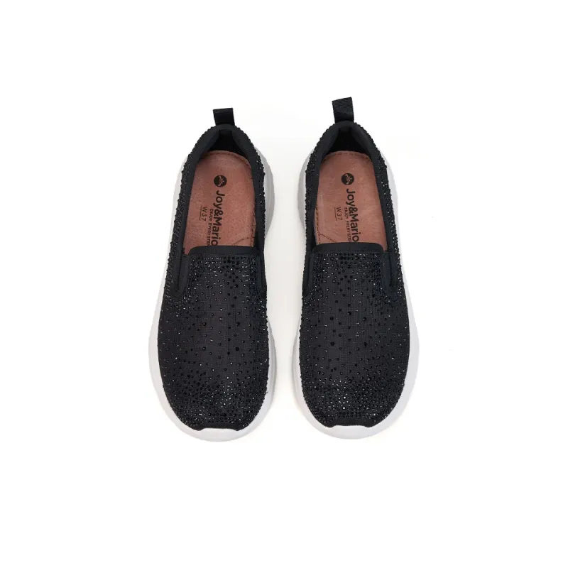 Joy&Mario Breathable Lightweight Height Increasing Low Top Casual Shoes Women's-10