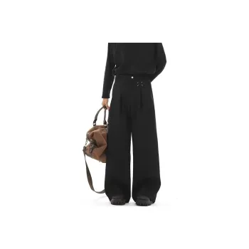 MIIOW Casual Pants Unisex Black