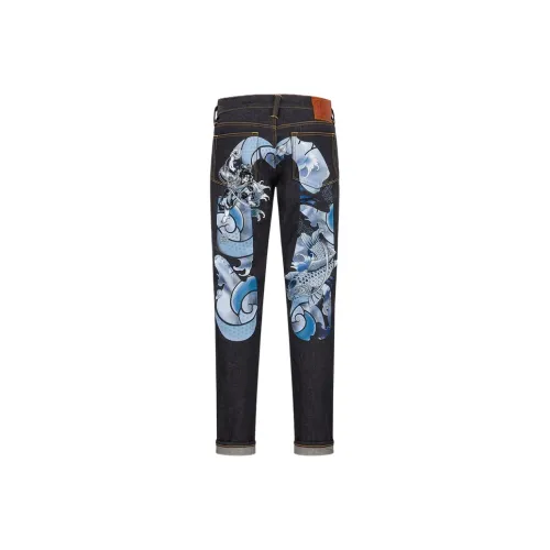 EVISU Jeans Men Denim Blue