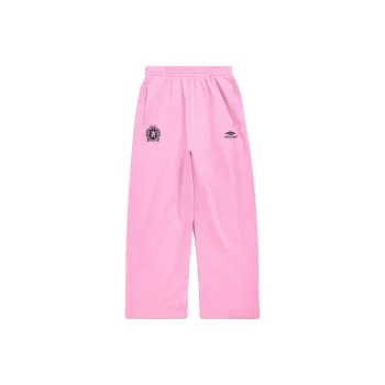 Balenciaga SS24 Knitted Sports Pants Loose Fit Style Unisex Pink