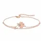 Lucky Four-Leaf Clover Bracelet-Rose