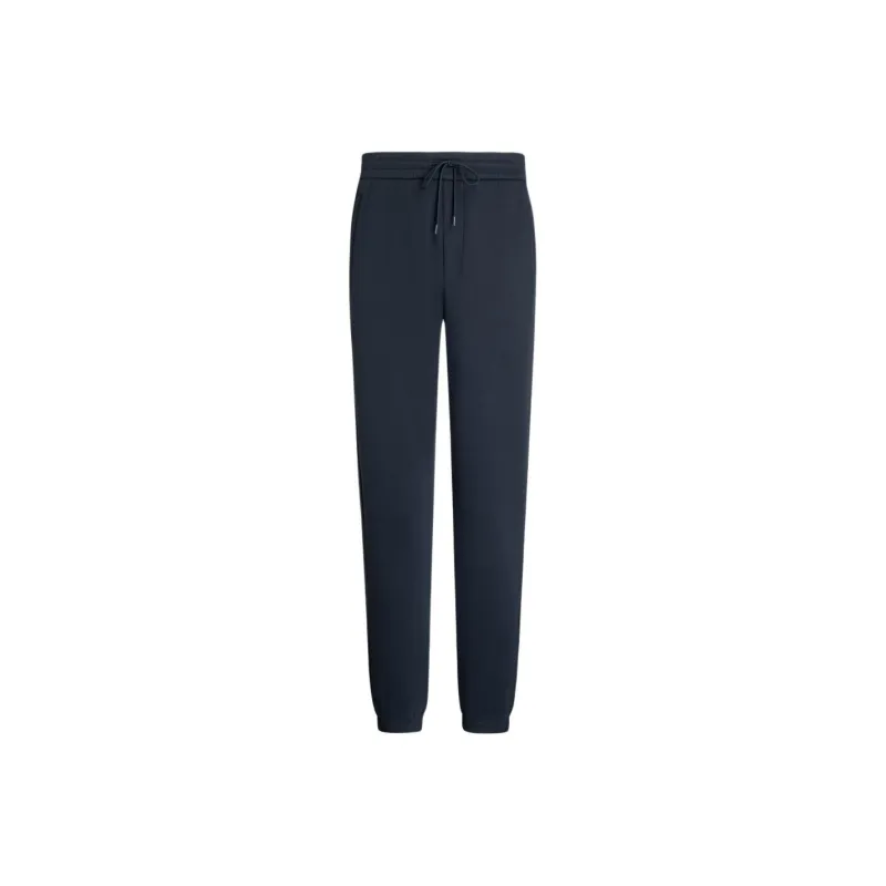 EMPORIO ARMANI SS24 Knitted Sports Pants Men's Navy Blue-0