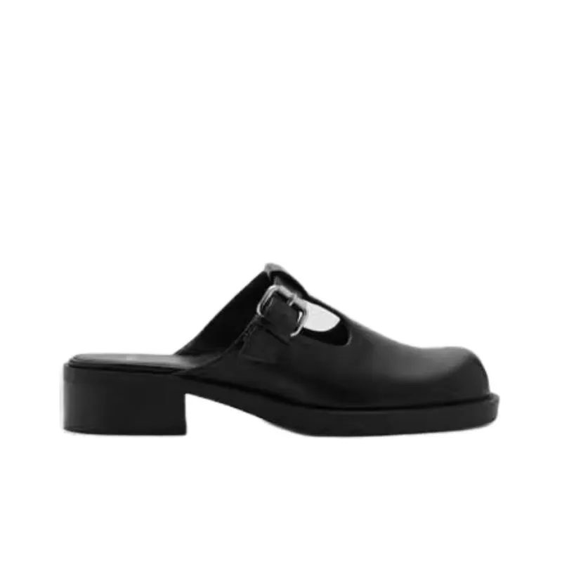 MANGO Abrasion Resistant Closed Toe Slippers Women's Black-1