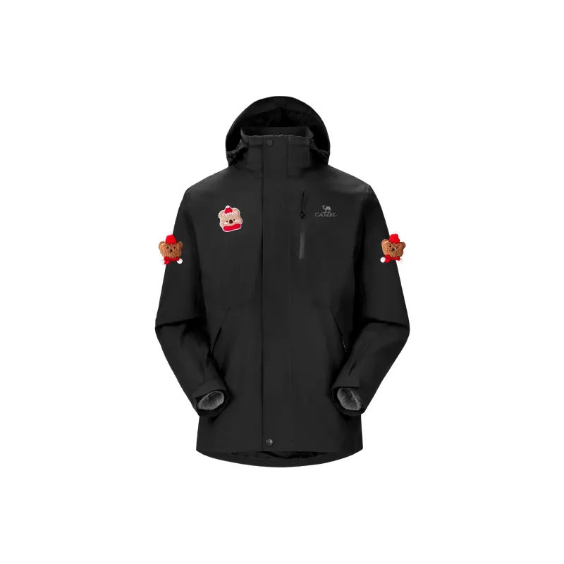 CAMEL All weather Windbreaker Jackets Unisex Black-0
