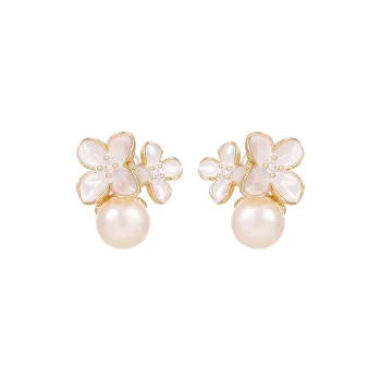VIOLET S925 Silver Stud Earrings Women's