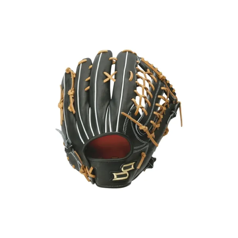 SSK Baseball Gloves Pitcher Glove Leather Men's Black Brown-0