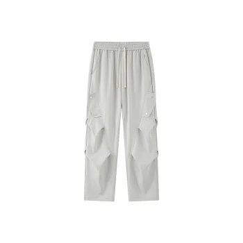 Warrior Huichao Riding The Wind Collection Casual Pants Unisex Khaki