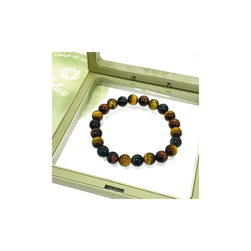 ILolu Natural Tiger's Eye Stone Bracelets Unisex-2