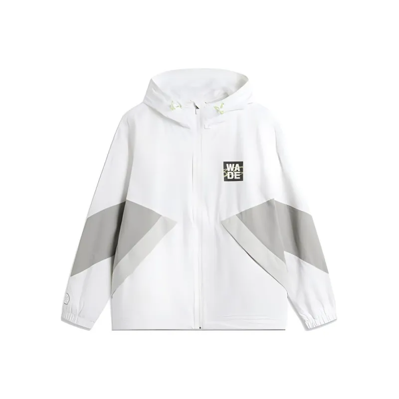 LiNing Basketball Collection Trench Coat Men's Standard White-0
