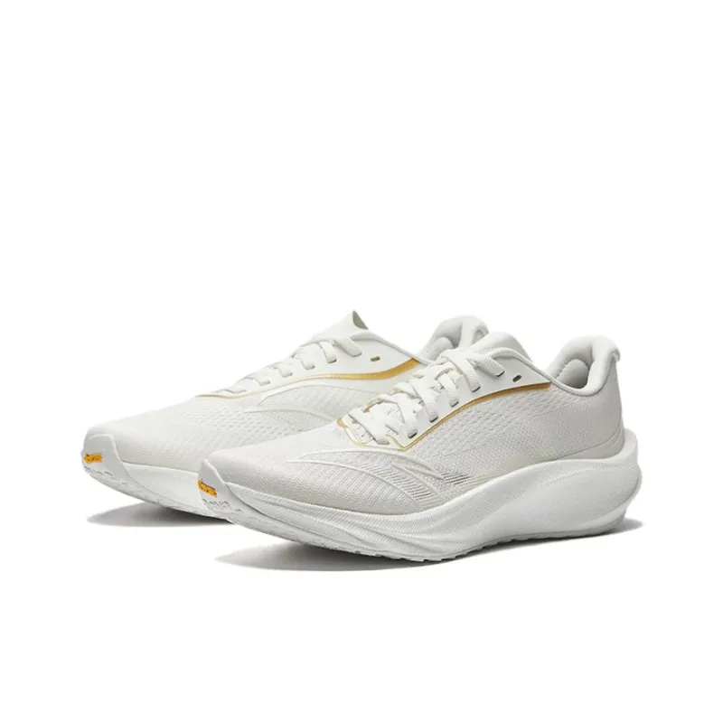 Anta Asphalt Road Dominator 3V Cushioning And Breathable Low Top Training Racing Running Shoes Men's White Gold-2