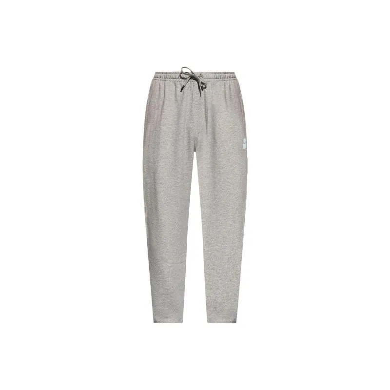 ISABEL MARANT Mailesco Logo Flocked Drawstring Track Pants-0