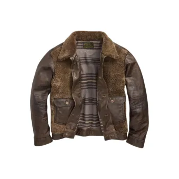 Polo Ralph Lauren Distressed Leather Jacket