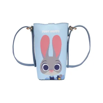 MESUCA Disney Collection Synthetic Leather One Shoulder Crossbody Cell Phone Pouch Women's Multicolor