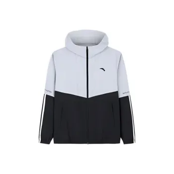 Anta Variety Training Collection Trench Coat Men's Microchip Gray/Basic Black