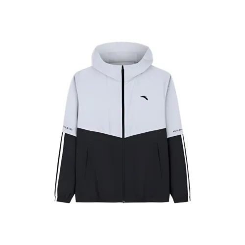 Anta Variety Training Collection Trench Coat Men's Microchip Gray/Basic Black