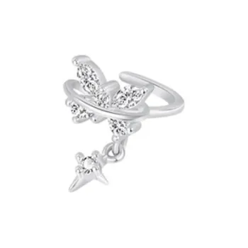 NVBBK S925 Silver Clip On Earrings Women's