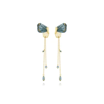 VIOLET S925 Silver Earrings Women's