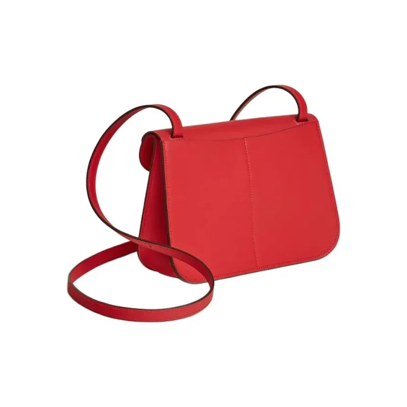 HERMES Halzan Swift Calfskin Shoulder Bag, Crossbody Bag, Handbag Mini Women's Heart Red-2