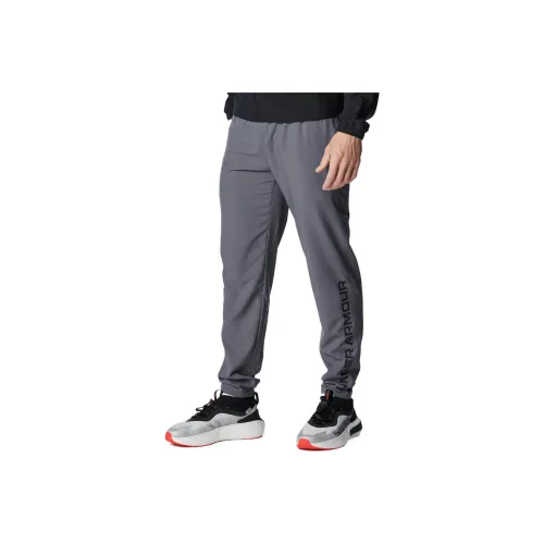 Under Armour Woven Collection SS25 Fresh Casual Pants Men's Castle Stone Gray 025