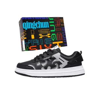 SMDXDMS Slip Resistant, Lightweight, And Breathable Low Top Skateboard Shoes Men's