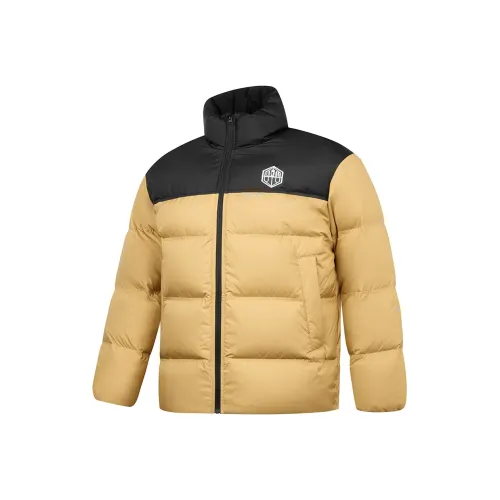 QIAODAN Down Jacket Men's Pine Flower Yellow/Black