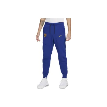 Nike FC Barcelona Tech Fleece Knitted Sports Pants Men's Royal Blue