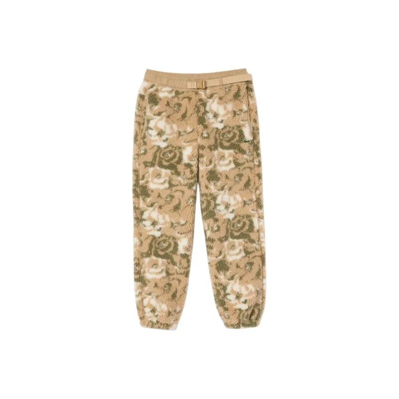 LACOSTE Knitted Sweatpants Men's Beige-0