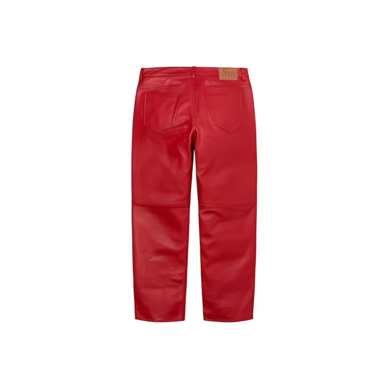 Supreme Leather 5 Pocket Jean-0