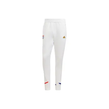 Adidas Olympique Lyonnais Knitted Sports Pants Men's White