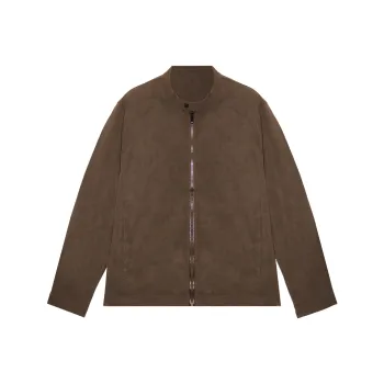 WILD LEADER Leather Jacket Unisex Coffee