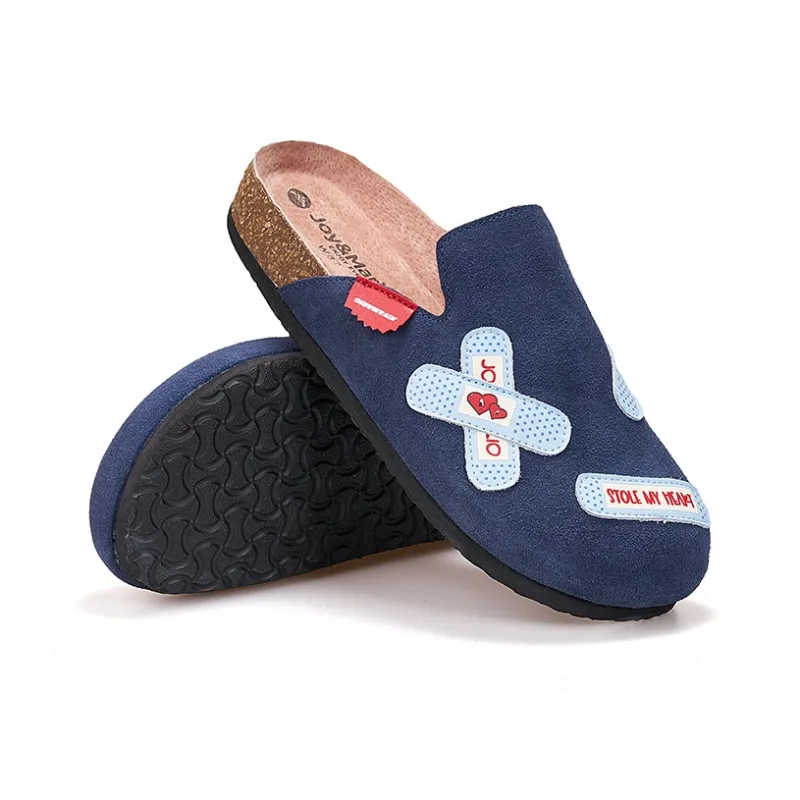 Joy&Mario Slip Resistant Closed Toe Slide Slippers Women's-23