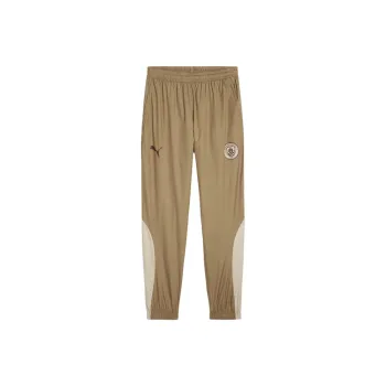 PUMA MCFC PREMATCH WOVEN PANT Knitted Sweatpants Men's Brown