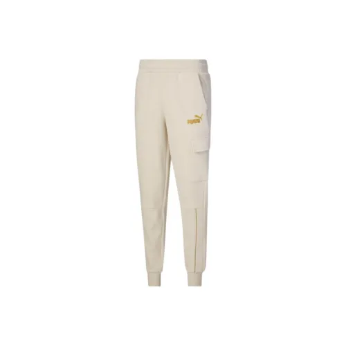 PUMA Knitted Sports Pants Men's Beige
