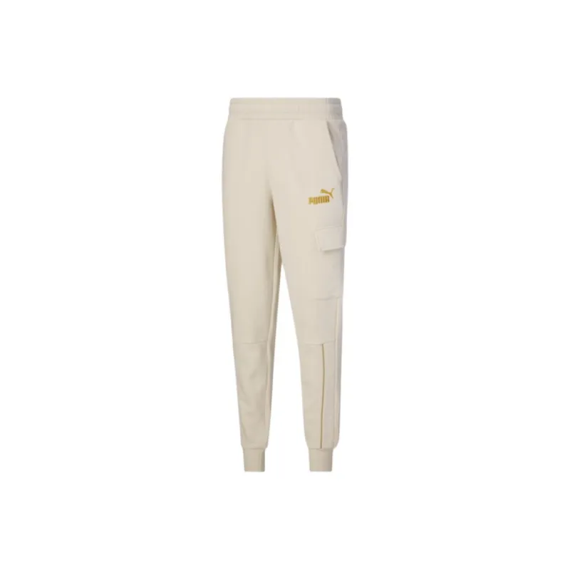 PUMA Knitted Sports Pants Men's Beige-0