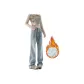Light Blue Thickened and Fleece-Lined