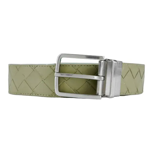 Bottega Veneta Cow Leather Belts Men's Width 3.5cm