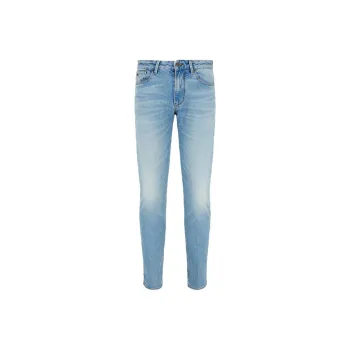 EMPORIO ARMANI J06 Slim fit Jeans In Rinse wash Stretch Denim With Dirty effect Treatment