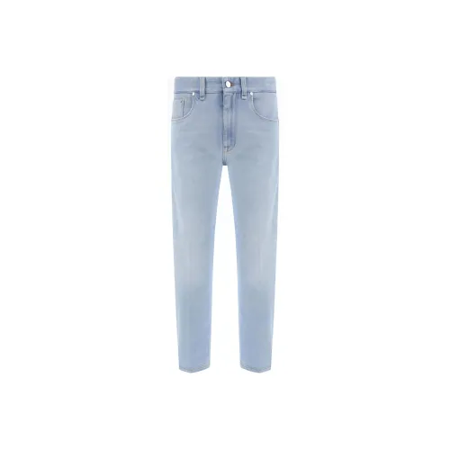 FENDI Logo Patch Tapered Jeans