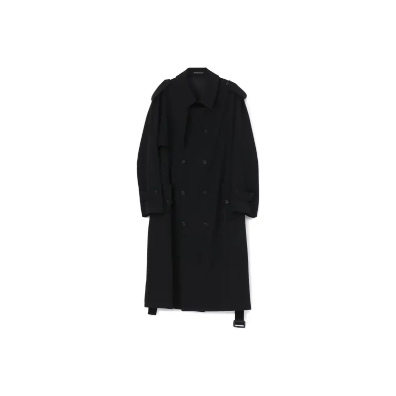 Yohji Yamamoto Y's For Men FW24 Trench Coat Men's Black-0