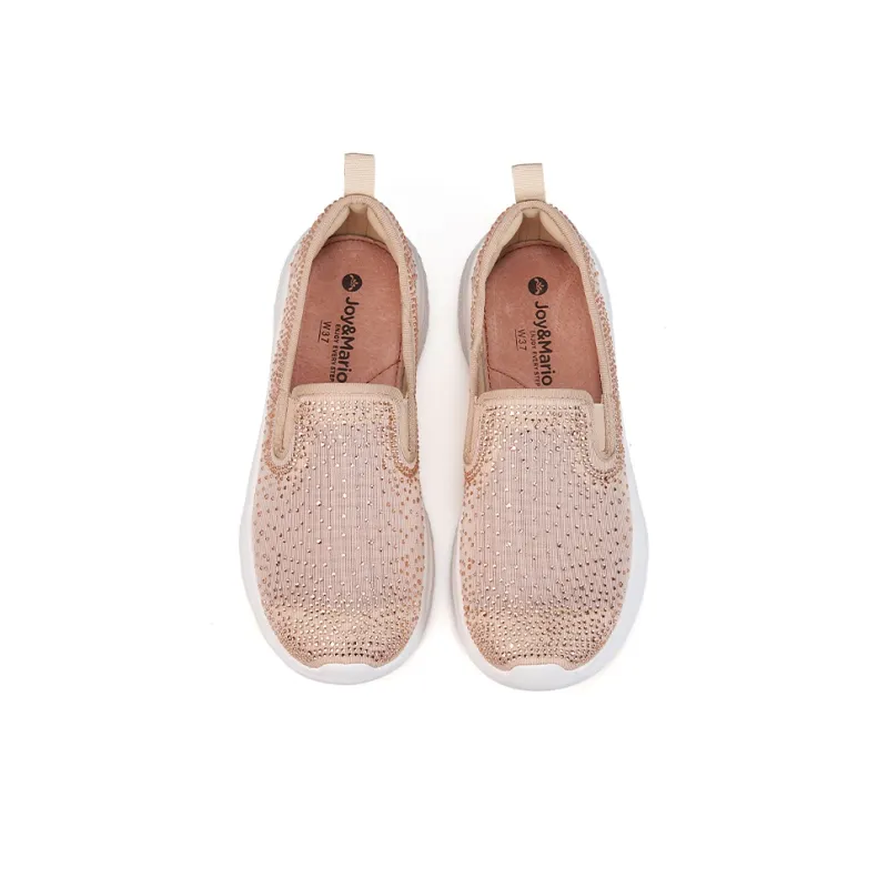 Joy&Mario Breathable Lightweight Height Increasing Low Top Casual Shoes Women's-4
