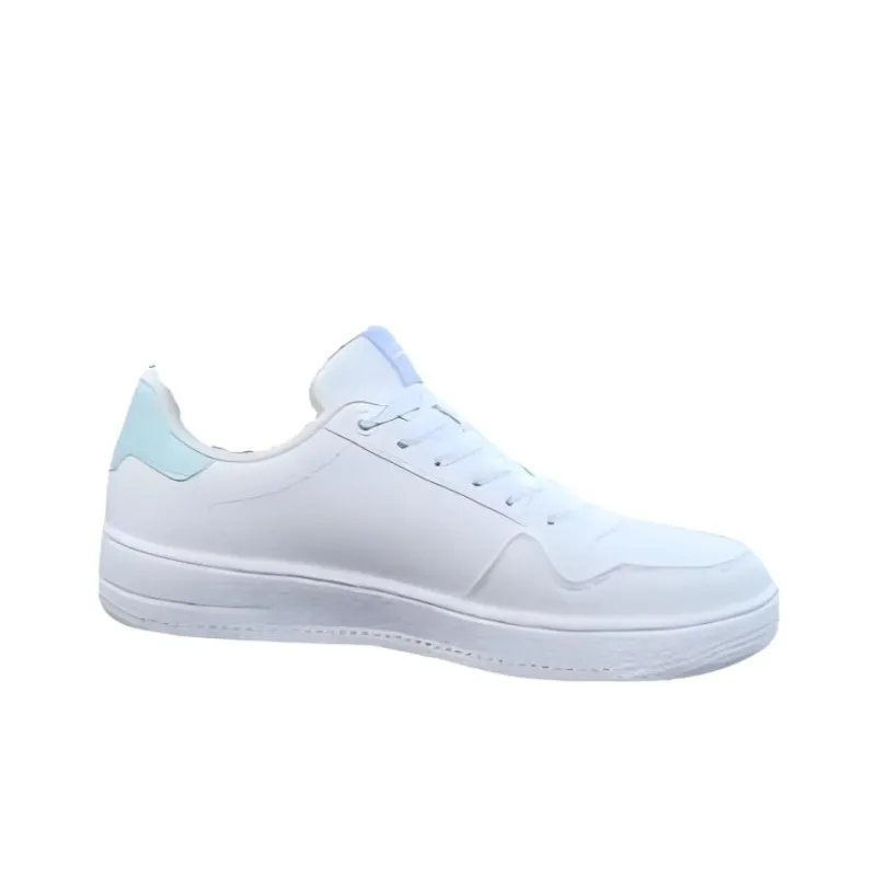 XTEP Waterproof And Wear resistant Low Top Skateboard Shoes Women's White Blue-1