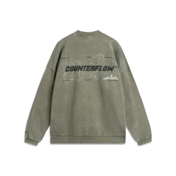 LiNing CF Tracing Sweatshirt Men's Tea Green