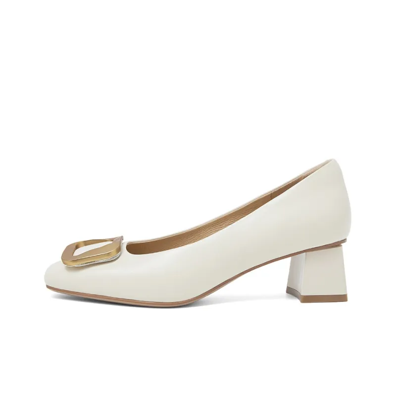 COMELY High Heels Women's Cream White, Creamy Apricot, Elegant Black-0