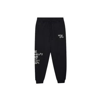 New Era SS24 Knitted Sports Pants Unisex Black
