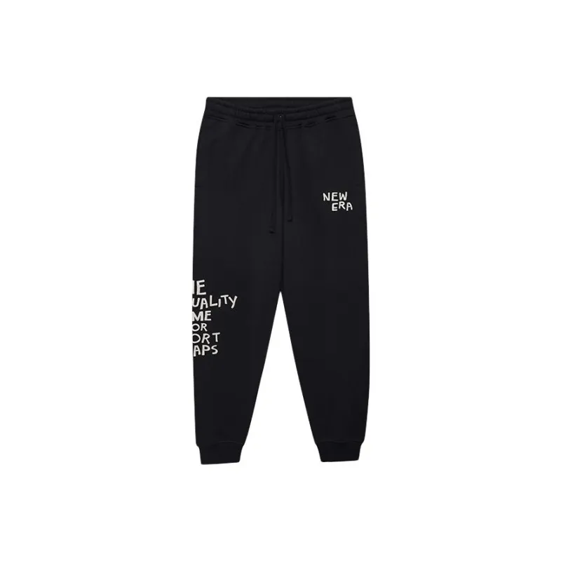 New Era SS24 Knitted Sports Pants Unisex Black-0
