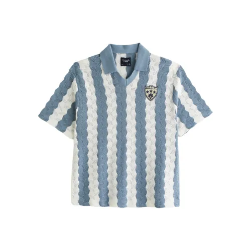Abercrombie＆Fitch Sweater Men's Light Blue Stripes