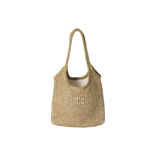 MIU MIU Ivy Polyamide Shoulder Bag Women's Khaki